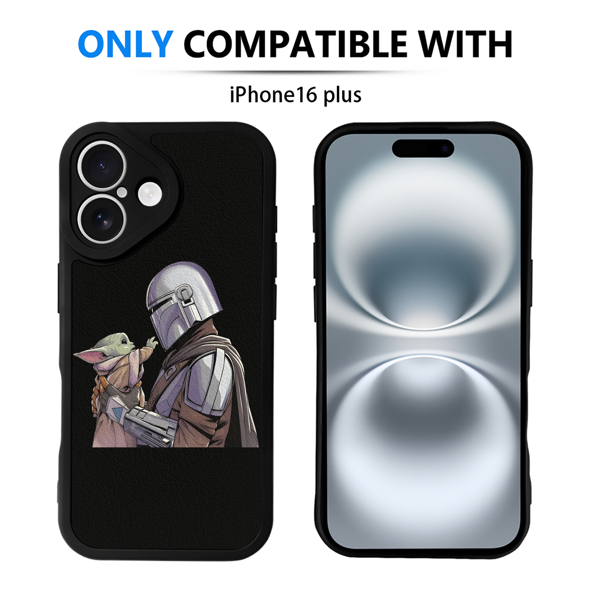 （画像用） スター・ウォーズ Star Wars 【iPhone 16シリーズ対応】シリコンスマホケース（レザー調） 材質：シリコン